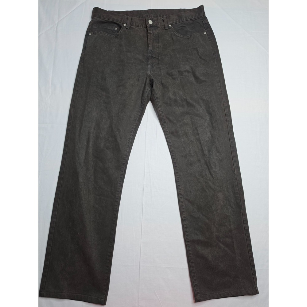 Ermenegildo Zegna Jeans Men's 36 Brown Denim Dark Wash 5-Pocket Straight Leg